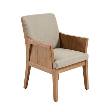 Pacific Beach Upholstered Solid Wood Dining Chair