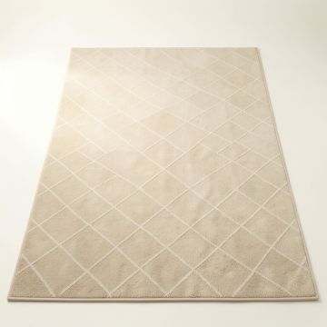 Flint Crest Rectangular Area Rug - Beige (synthetic illustration; no displayed measurements)