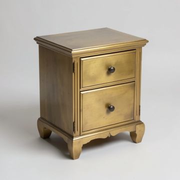 Zinnia Two-Drawer Nightstand (synthetic illustration; no displayed measurements)