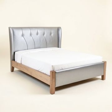 Loucks Wooden Upholstered Sleigh Bed (synthetic illustration; no displayed measurements)
