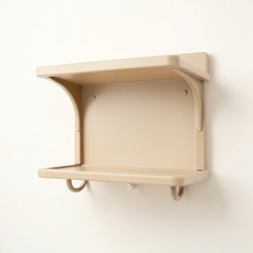 Rowan Edge Wall-Mounted Entryway Organizer Shelf - Beige (synthetic illustration; no displayed measurements)