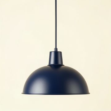 Alder Canyon Pendant Light Suspended From One Plain Cable - Navy (synthetic illustration; no displayed measurements)