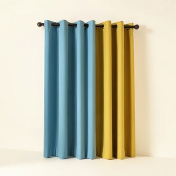 Gorsuch Wide Solid Color Room Darkening Thermal Grommet Single Curtain Panel (synthetic illustration; no displayed measurements)