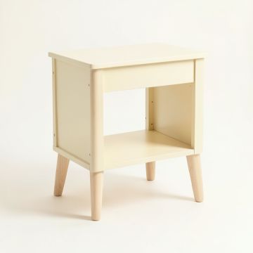 Juniper Edge Side Table - Cream (synthetic illustration; no displayed measurements)
