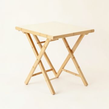 Moss Branch Compact Balcony Table - Cream (synthetic illustration; no displayed measurements)