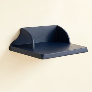 River Edge Wall-Mounted Cat Perch - Navy (synthetic illustration; no displayed measurements)