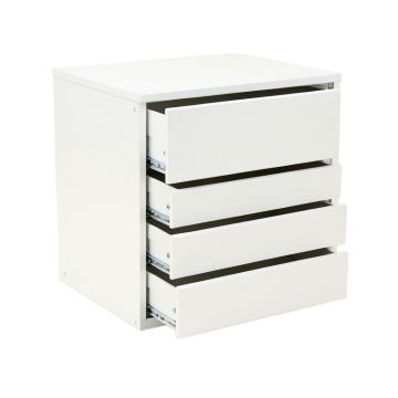 Reed Branch Small-Parts Storage Drawer Cabinet - White