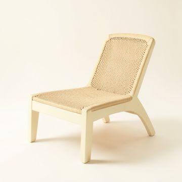 Rowan Bridge Outdoor Lounge Chair - Cream (synthetic illustration; no displayed measurements)