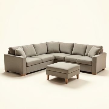 Junius 118 '' Wide Reversible Modular Corner Sectional With Ottoman (synthetic illustration; no displayed measurements)