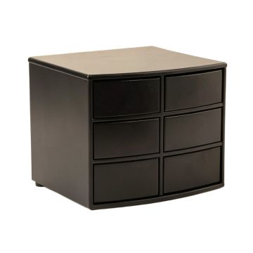 Linden Crest Small-Parts Storage Drawer Cabinet - Black