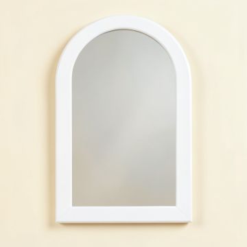 Ash Branch Framed Wall Mirror - White (synthetic illustration; no displayed measurements)