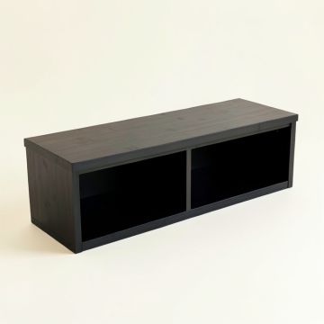 Meadow Bend Shoe Storage Bench - Black (synthetic illustration; no displayed measurements)