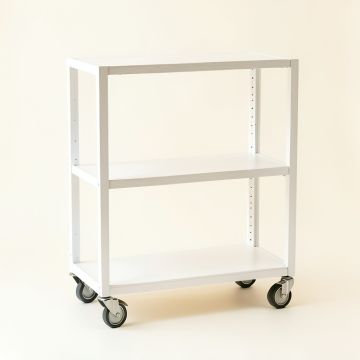 Ash Arc Empty Rolling Workshop Cart (synthetic illustration; no displayed measurements)