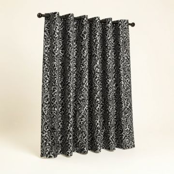 Isham Distressed Damask Blackout Thermal Grommet Single Curtain Panel (synthetic illustration; no displayed measurements)