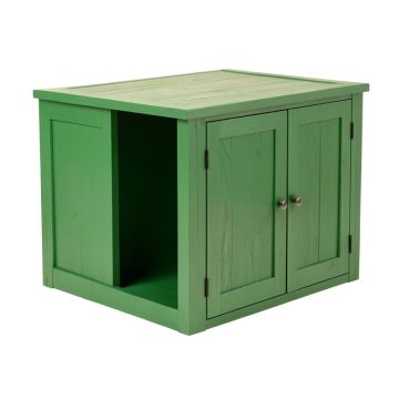Cliff Bridge Empty Furniture-Style Litter Enclosure - Green