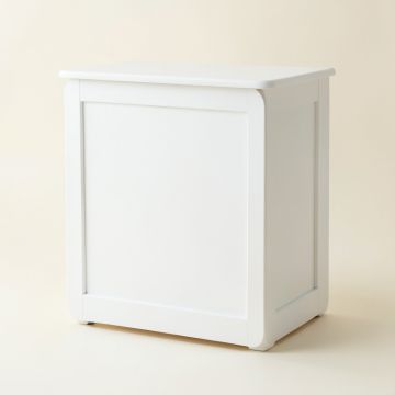 Reed Arc Freestanding Laundry Folding Counter - White (synthetic illustration; no displayed measurements)