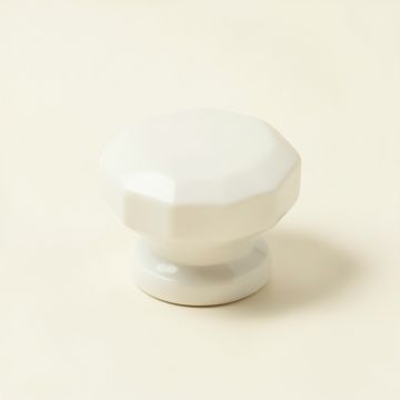 Bay Brook Cabinet Knob Without Packaging - White (synthetic illustration; no displayed measurements)