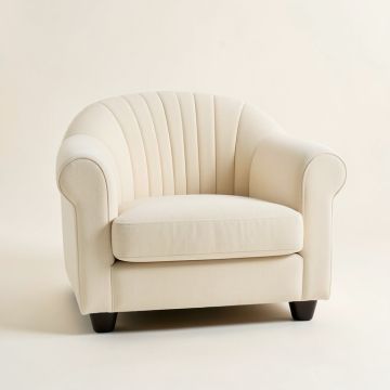 Holly Bend Upholstered Armchair - Ivory (synthetic illustration; no displayed measurements)