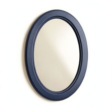 Cliff Branch Framed Wall Mirror - Navy (synthetic illustration; no displayed measurements)