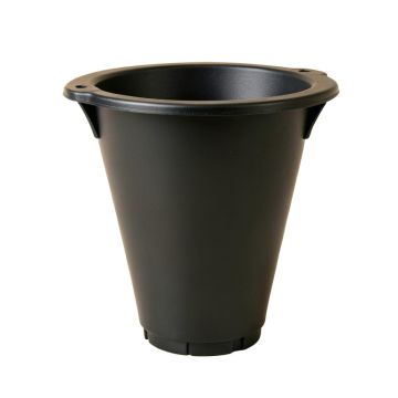 Lake Crest Empty Railing Planter With Integral Brackets - Black