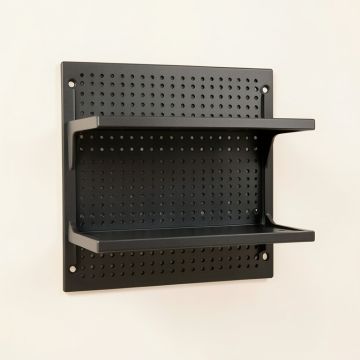 Elm Dale Empty Wall-Mounted Tool Organizer Panel - Black (synthetic illustration; no displayed measurements)