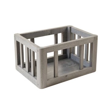 Rowan Branch Empty Furniture-Style Pet Crate - Gray