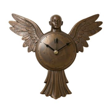 Oversized Angel Religious African American Wall Clock