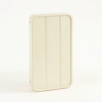 Harbor Bridge Narrow Outdoor Storage Bench - Cream (synthetic illustration; no displayed measurements)