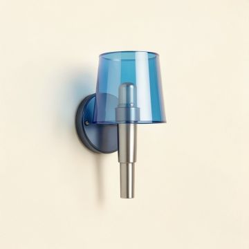 Meadow Bridge Wall Sconce Mounted On A Plain Wall - Blue (synthetic illustration; no displayed measurements)