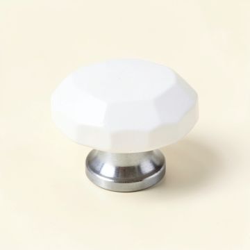 Elm Brook Cabinet Knob Without Packaging - White (synthetic illustration; no displayed measurements)