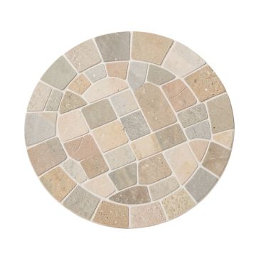 Penny Round Mosaic .75 '' X .75 '' Porcelain Tile In Natral