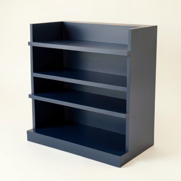 Oak Crest Desktop Shelving Unit - Navy (synthetic illustration; no displayed measurements)