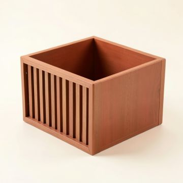 Flint Edge Empty Furniture-Style Litter Enclosure - Terracotta (synthetic illustration; no displayed measurements)