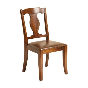North Andover Solid Wood Queen Anne Back Side Chair In Walnut