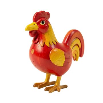 Vincente Wood Mini Rooster Puppet