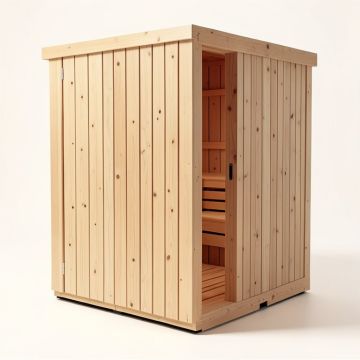 Olympus 8 Person Traditional Steam Sauna (synthetic illustration; no displayed measurements)