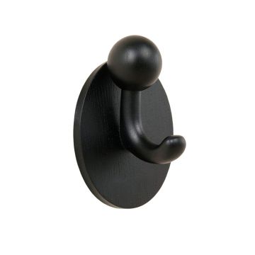 Cliff Bend Wall-Mounted Robe Hook - Black