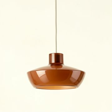 Shore Bluff Pendant Light Suspended From One Plain Cable - Terracotta (synthetic illustration; no displayed measurements)