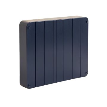 Lake Bend Narrow Outdoor Storage Bench - Navy
