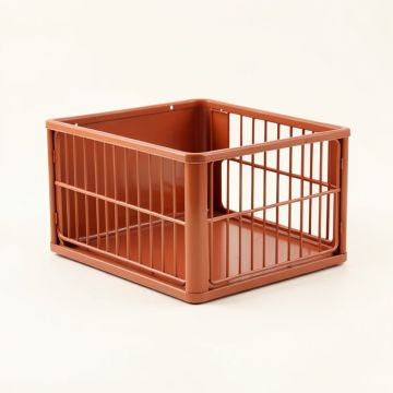 Clay Canyon Empty Furniture-Style Pet Crate - Terracotta (synthetic illustration; no displayed measurements)