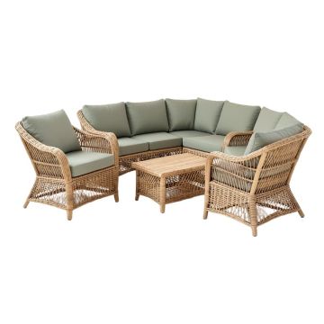Rand 6 Piece Rattan Seating Group With Cushions