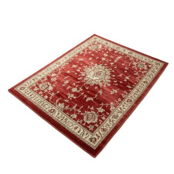 Angenetta Power Loom Red/Khaki Rug