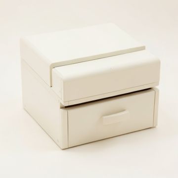 Jewelry Organizer With Bracelet Rod ( Farmhouse White ) (synthetic illustration; no displayed measurements)