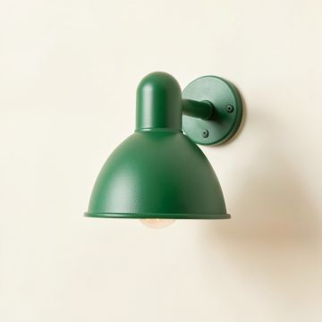 Spruce Bluff Wall Sconce Mounted On A Plain Wall - Green (synthetic illustration; no displayed measurements)