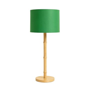 Bay Crossing Floor Lamp With A Plain Fabric Shade - Green