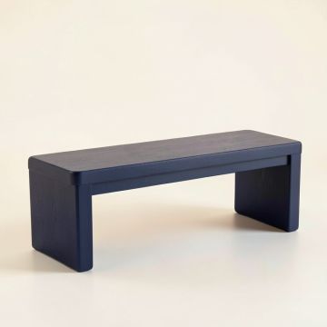Alder Bend Indoor Bench - Navy (synthetic illustration; no displayed measurements)