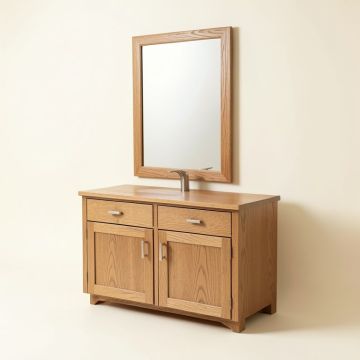 Karson 30 '' Single Bathroom Vanity Set With Mirror (synthetic illustration; no displayed measurements)
