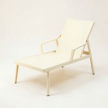 River Crest Outdoor Lounge Chair - Cream (synthetic illustration; no displayed measurements)
