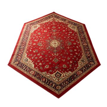 Power Loom Red Area Rug