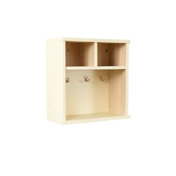 Laurel Edge Wall-Mounted Entryway Organizer Shelf - Cream